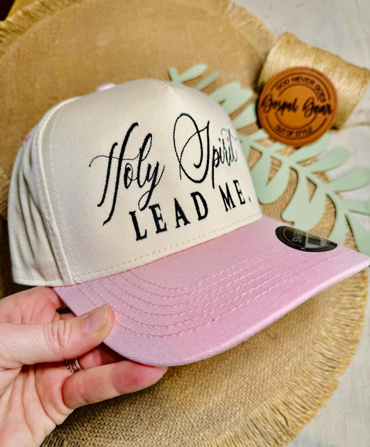 Christian Embroidered Hat, Holy Spirit Lead Me Hat, Vintage Hat, Jesus Hat, Dad Hat, Christian Gift, Embroidered Canvas Hat, Baseball Hat