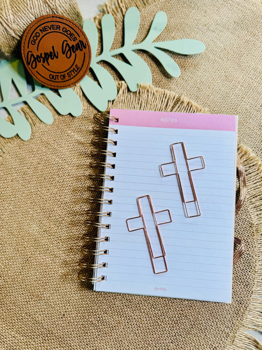 Large Cross Bookmark - Jumbo Cross Paperclips - Large Bible Bookmark - Jumbo Cross Page Marker - Bible Accessories - Paperclips - Christian